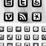 9 Free Black and White Social Media Icons